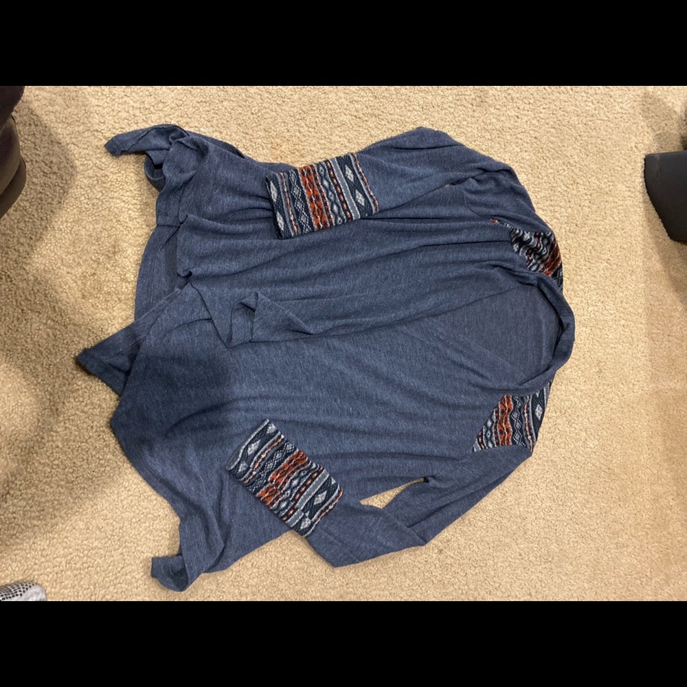 Staccato brand blue cardigan sweater size small